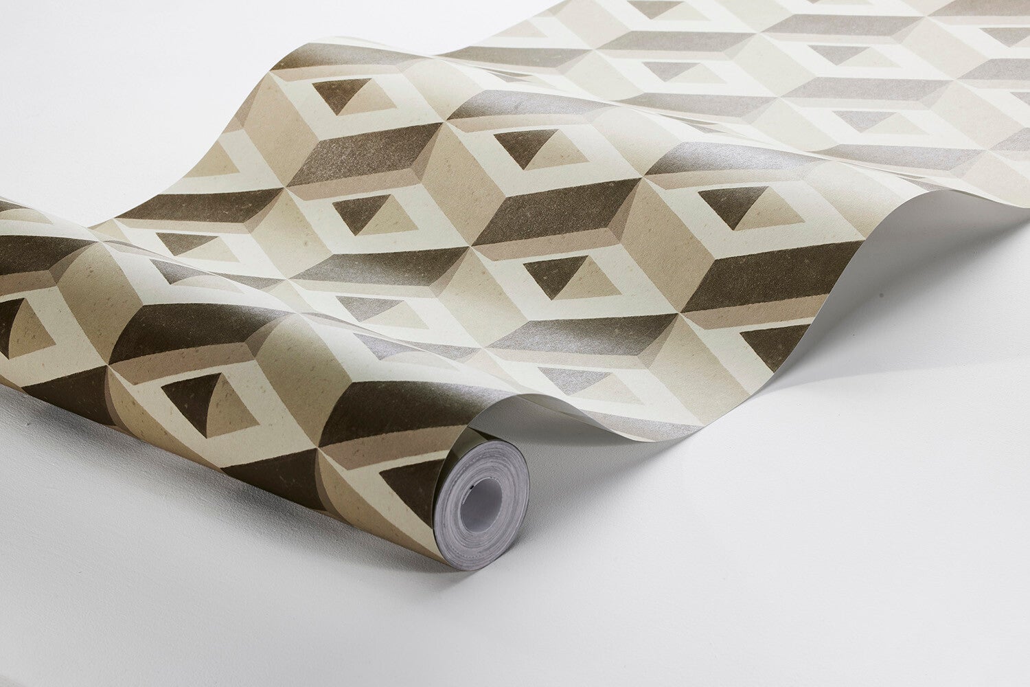 Boxes 3D mönster i beige toner