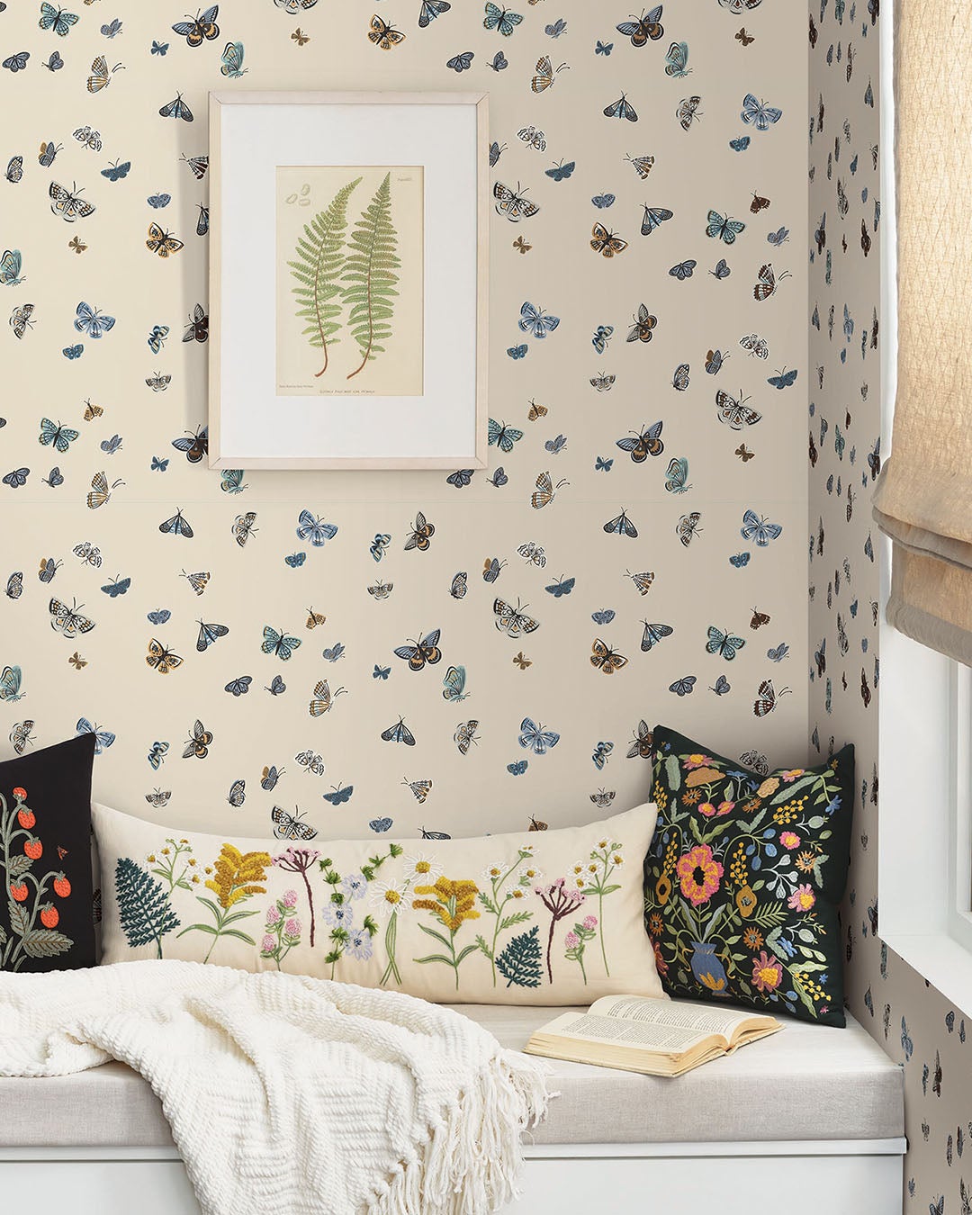 Butterfly House RF7412 Tapet