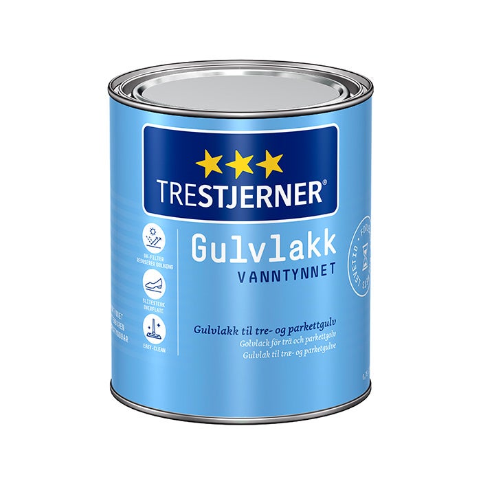 TRESTJERNER Golvlack Silkesmatt