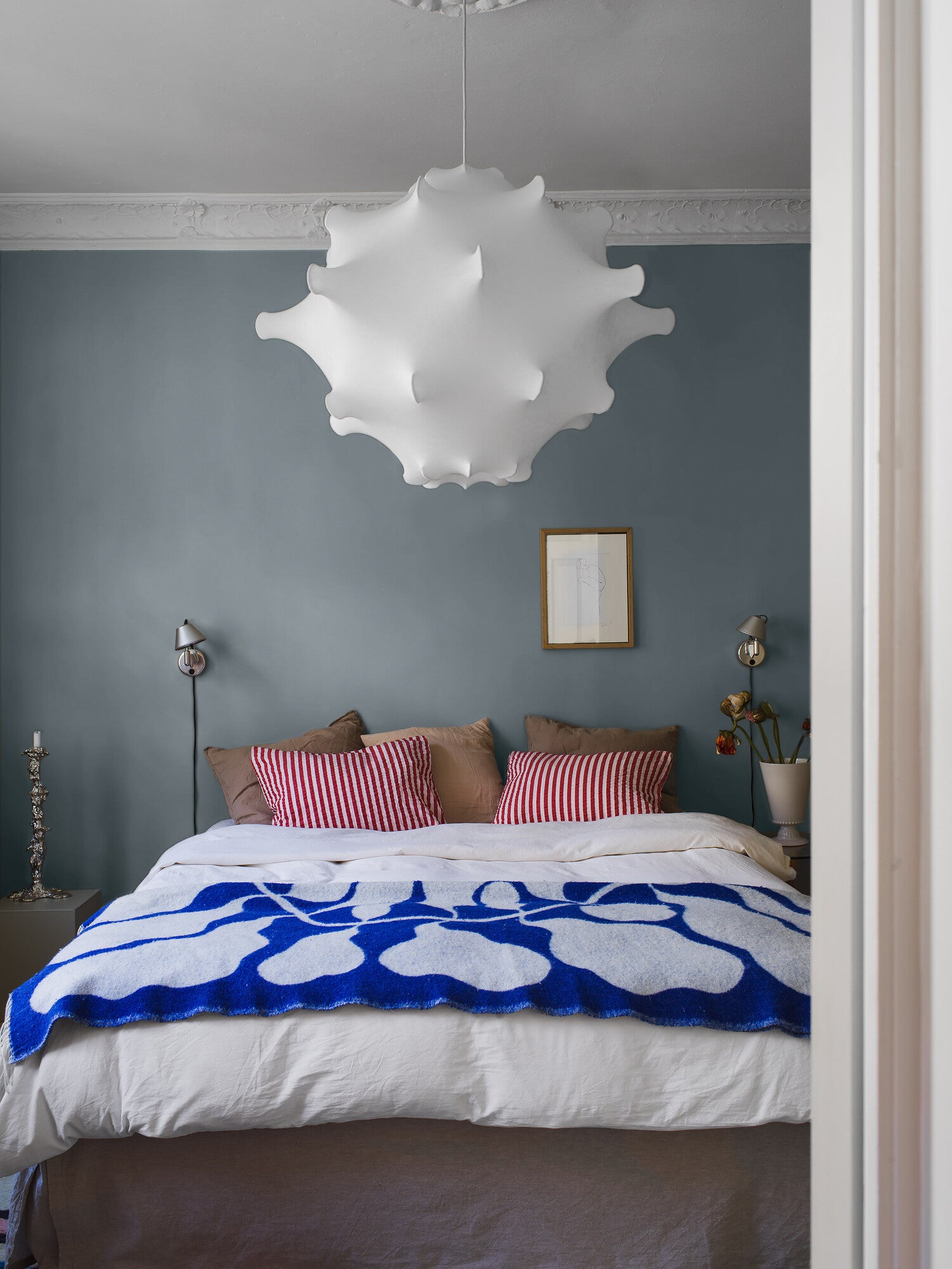 Luna Blue, blå 7561 tapet