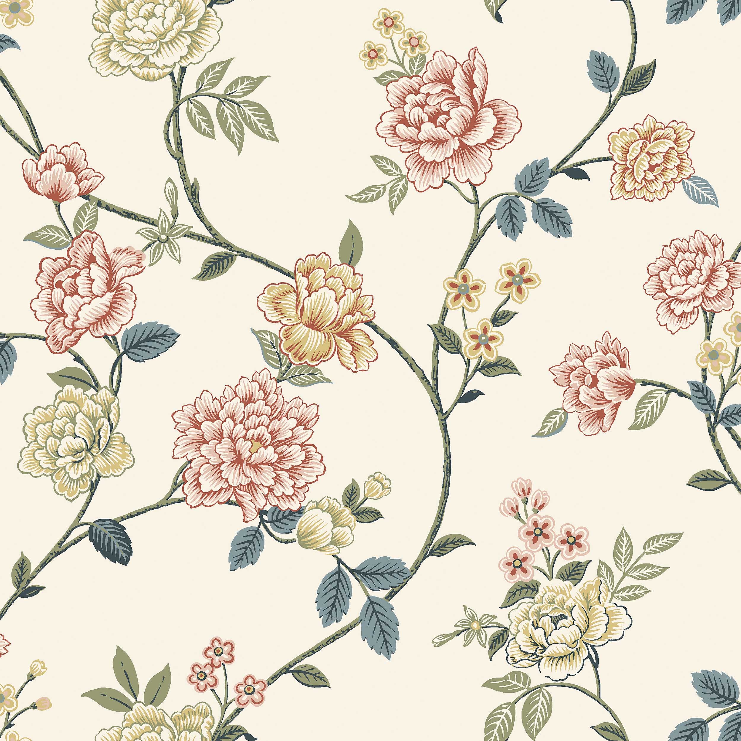 Peony Garden, ljus beige