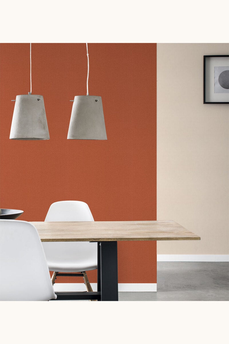 Collage, beige randig tapet