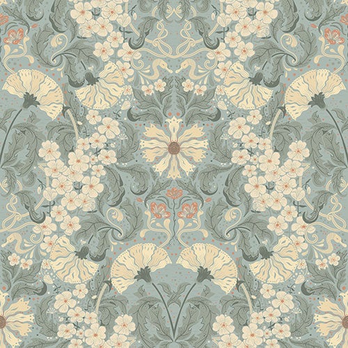 Öjvind, tapet i blått