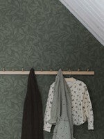 Skogsparken, grön tapet