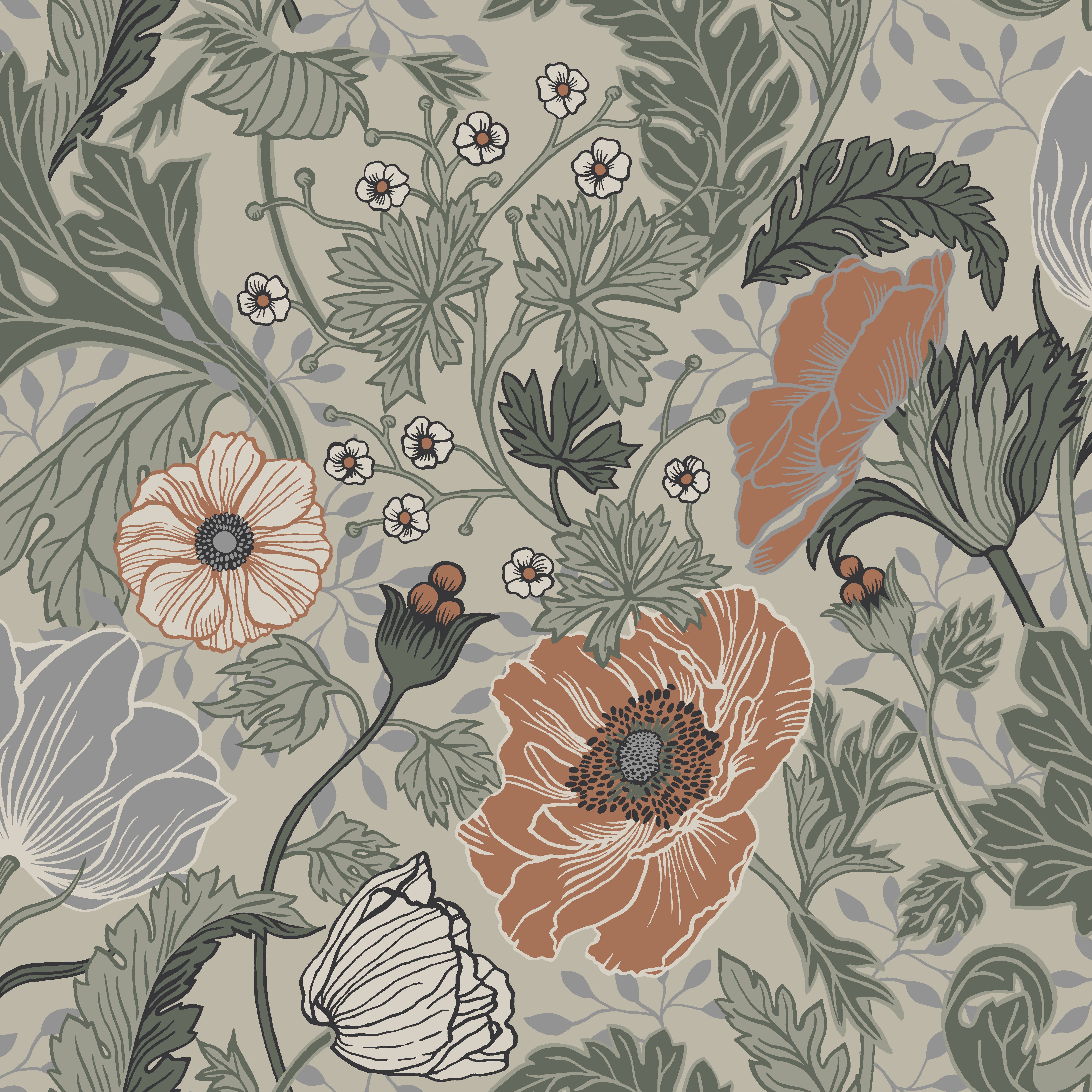 Anemone 33001 tapet