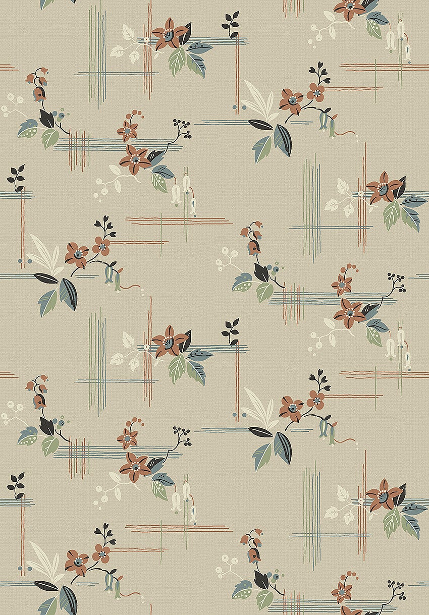 Salängen, beige tapet