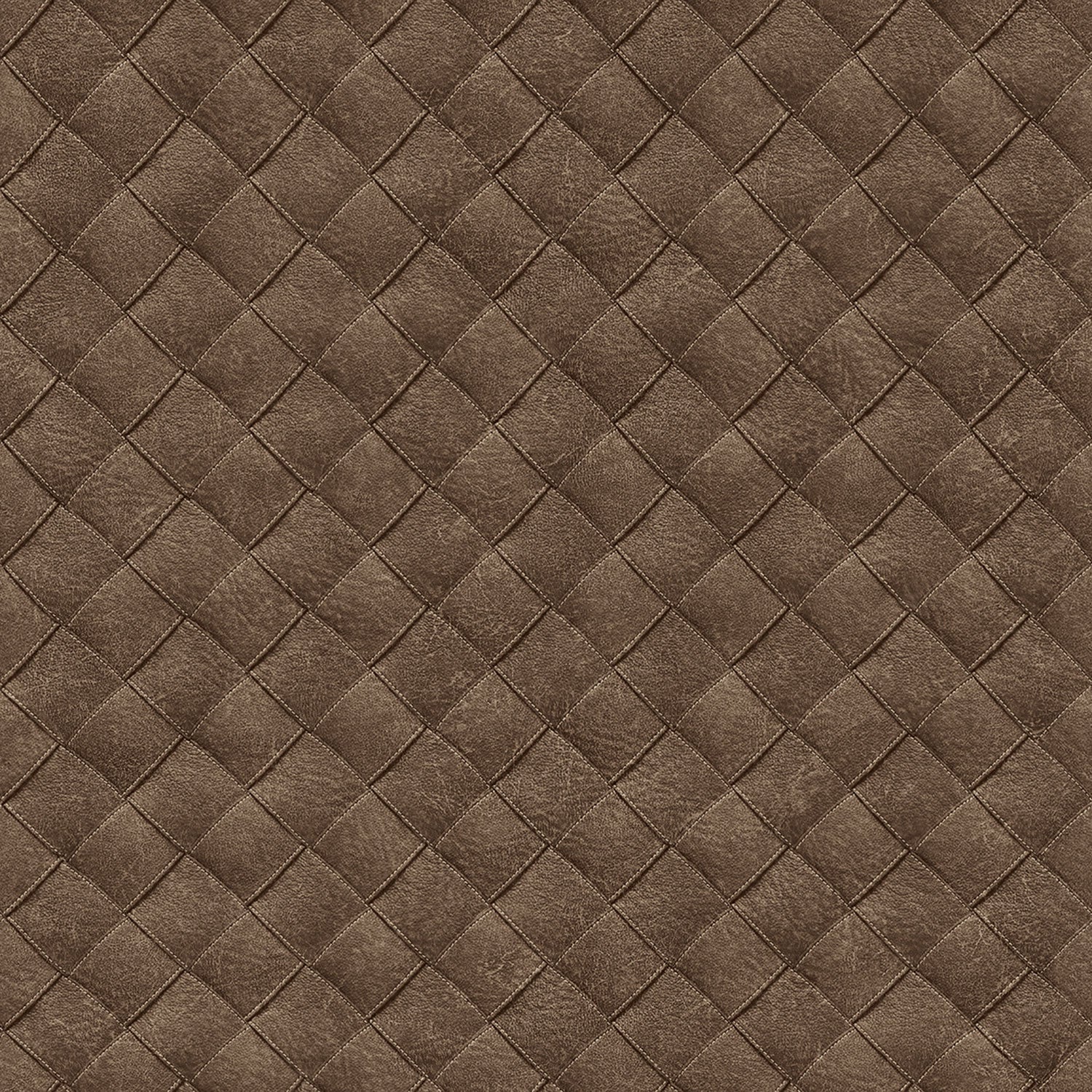 Leather Patchwork, brun tapet