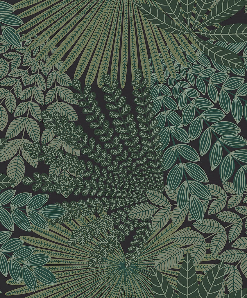 Velvet Leaves, bladverk i mörkt grönt