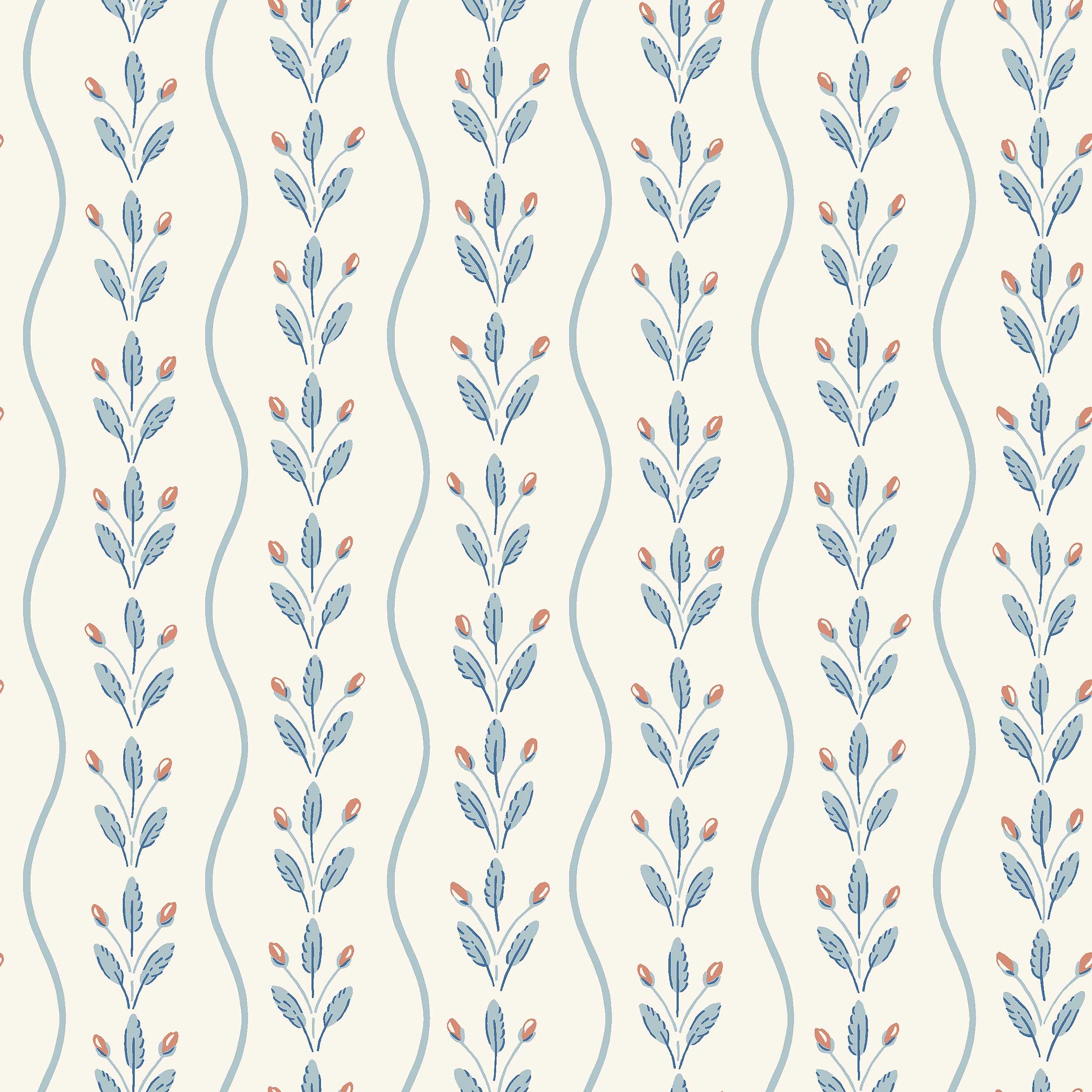 Flower Buds, blå
