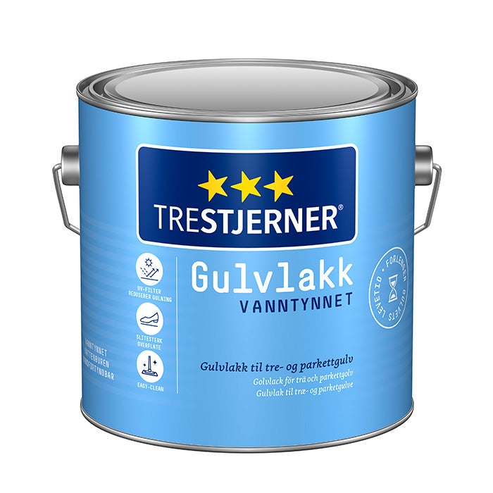 TRESTJERNER Golvlack Halvblank