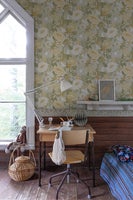 Växa, grön, gul och grågrön tapet