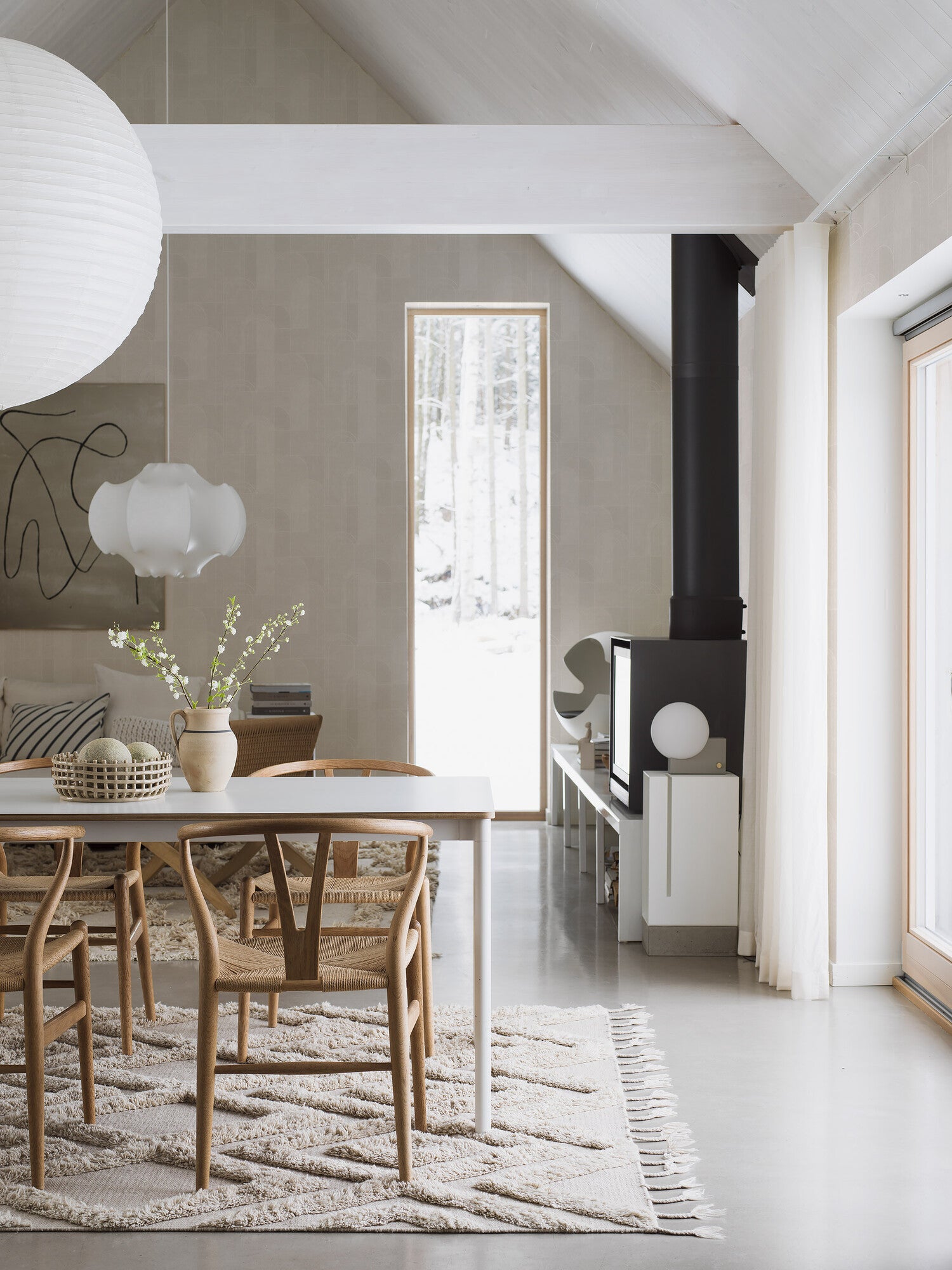 Sjöhagen, beige tapet