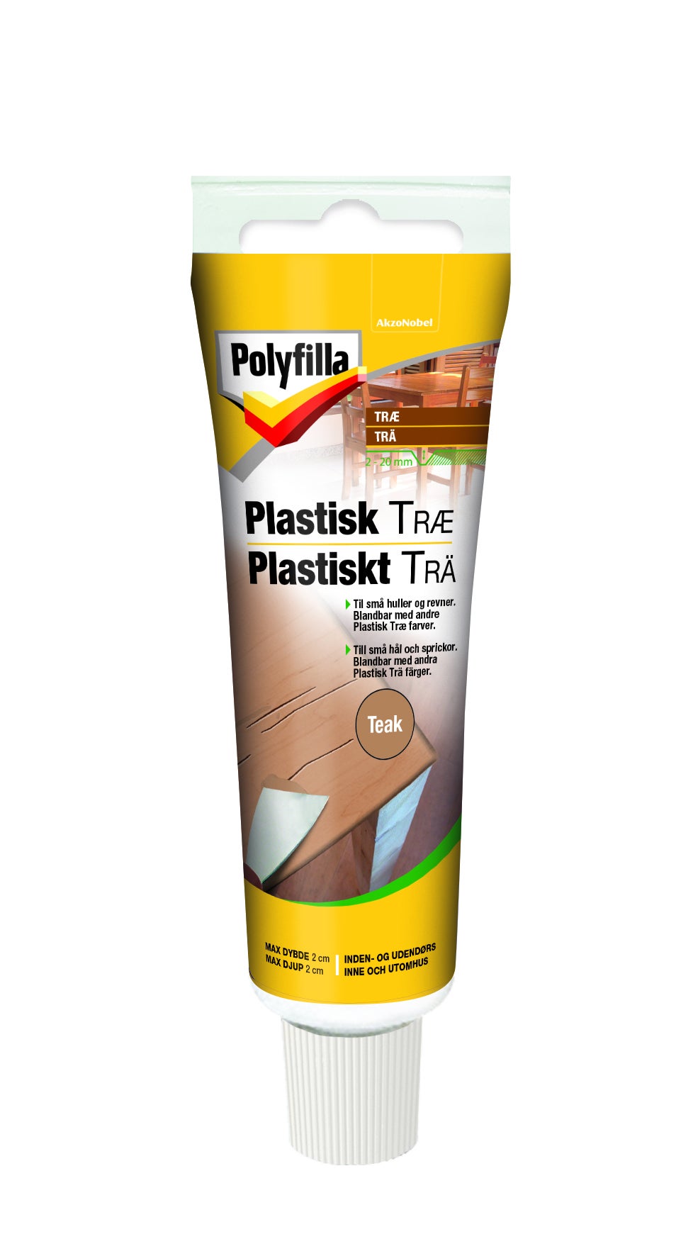 Plastiskt Trä Teak
