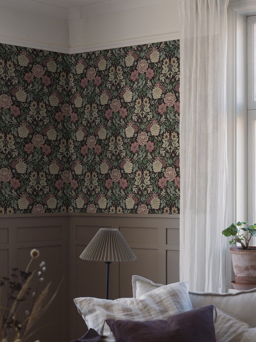 Dahlia Garden, burgundy