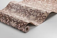 Blomsterfröjd, röd vit och grön tapet