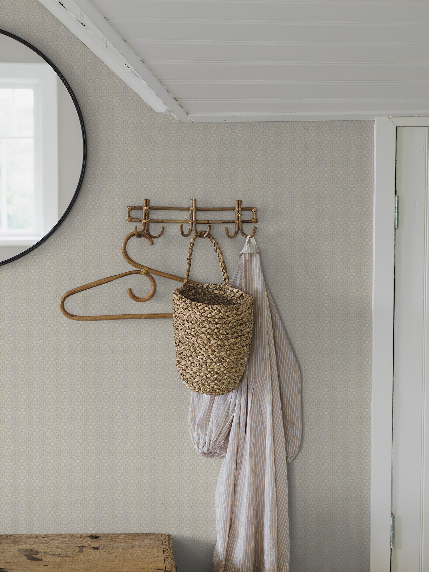 Fredrika, beige tapet