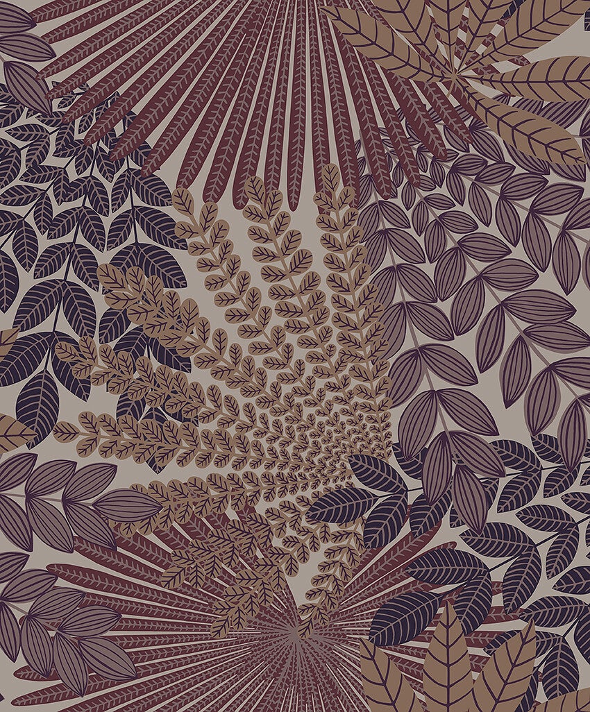 Velvet Leaves, bladverk i lila