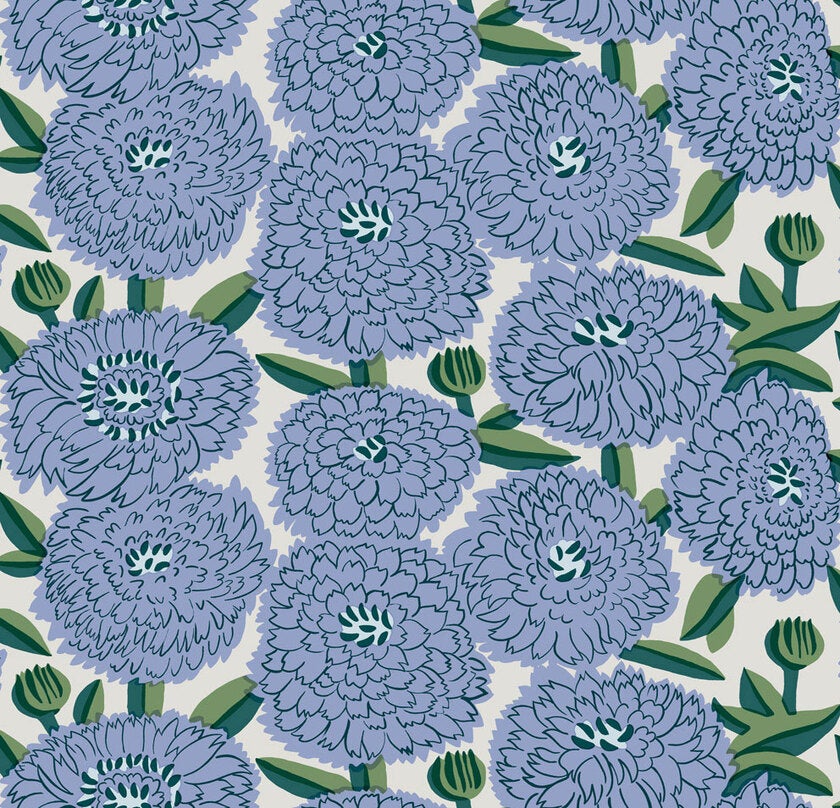 Marimekko Primavera, blå tapet