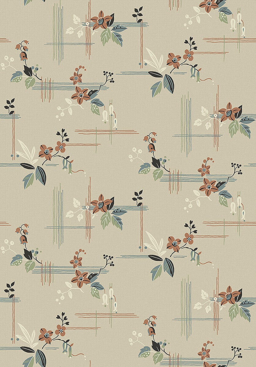 Salängen, beige tapet