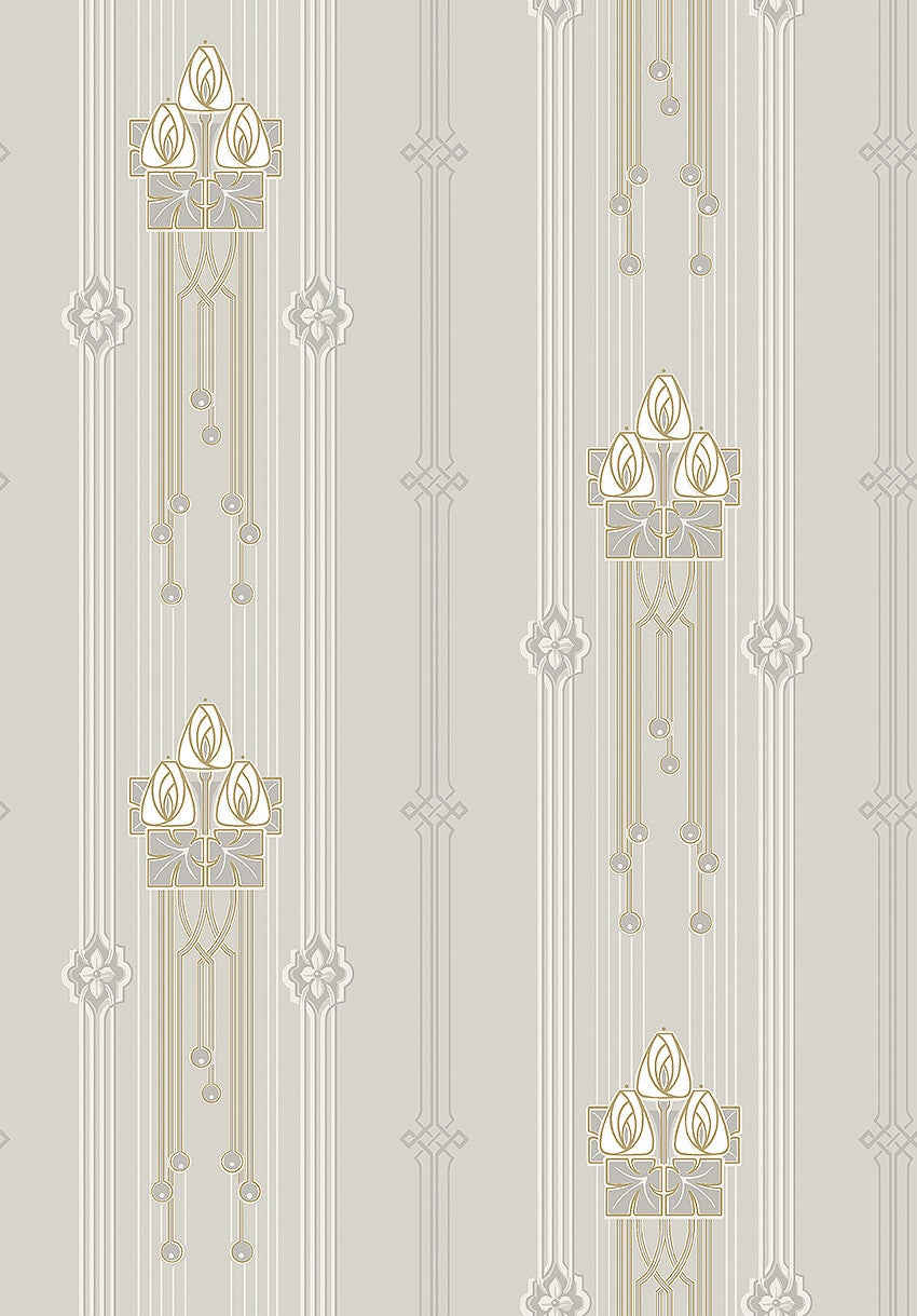 Villastan, grå tapet