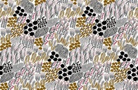 Marimekko Pieni Letto, svart, vit, röd tapet